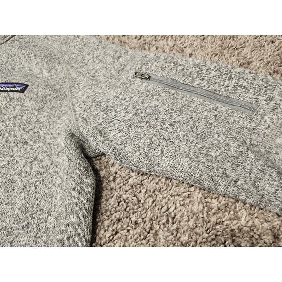 Patagonia Better Sweater Womens M Gray Fleece Pullover 1/4 Zip Ozone Pilots - Picture 4 of 8